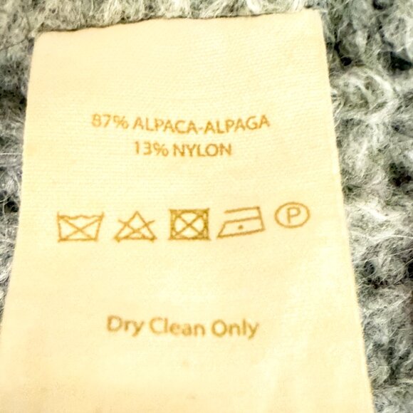 Free People Alpaca Blend Cardigan Medium Open Front Waterfall Soft Minimalist - Picture 7 of 9